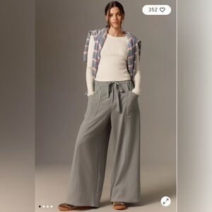 NWT Anthropologie Maeve Tie-Waist Wide Leg Pants size medium